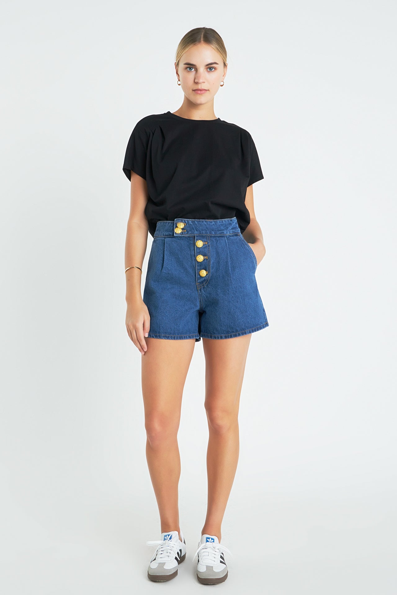 ENGLISH FACTORY - Pleated T-Shirt - T-SHIRTS available at Objectrare