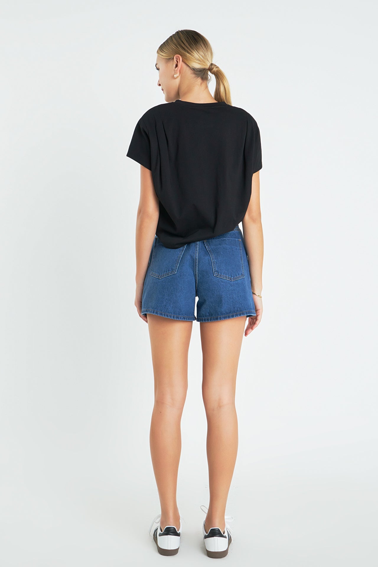 ENGLISH FACTORY - Pleated T-Shirt - T-SHIRTS available at Objectrare