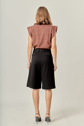 ENGLISH FACTORY - Stripe Sleeveless T-shirt - T-SHIRTS available at Objectrare