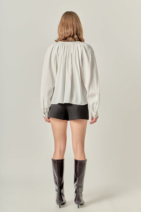 ENGLISH FACTORY - Shirring Detail Top - TOPS available at Objectrare