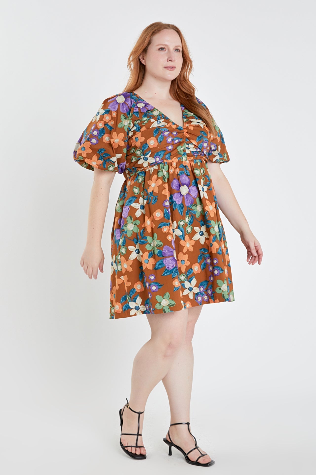 ENGLISH FACTORY - Floral Puffy Sleeve Mini Dress - DRESSES available at Objectrare