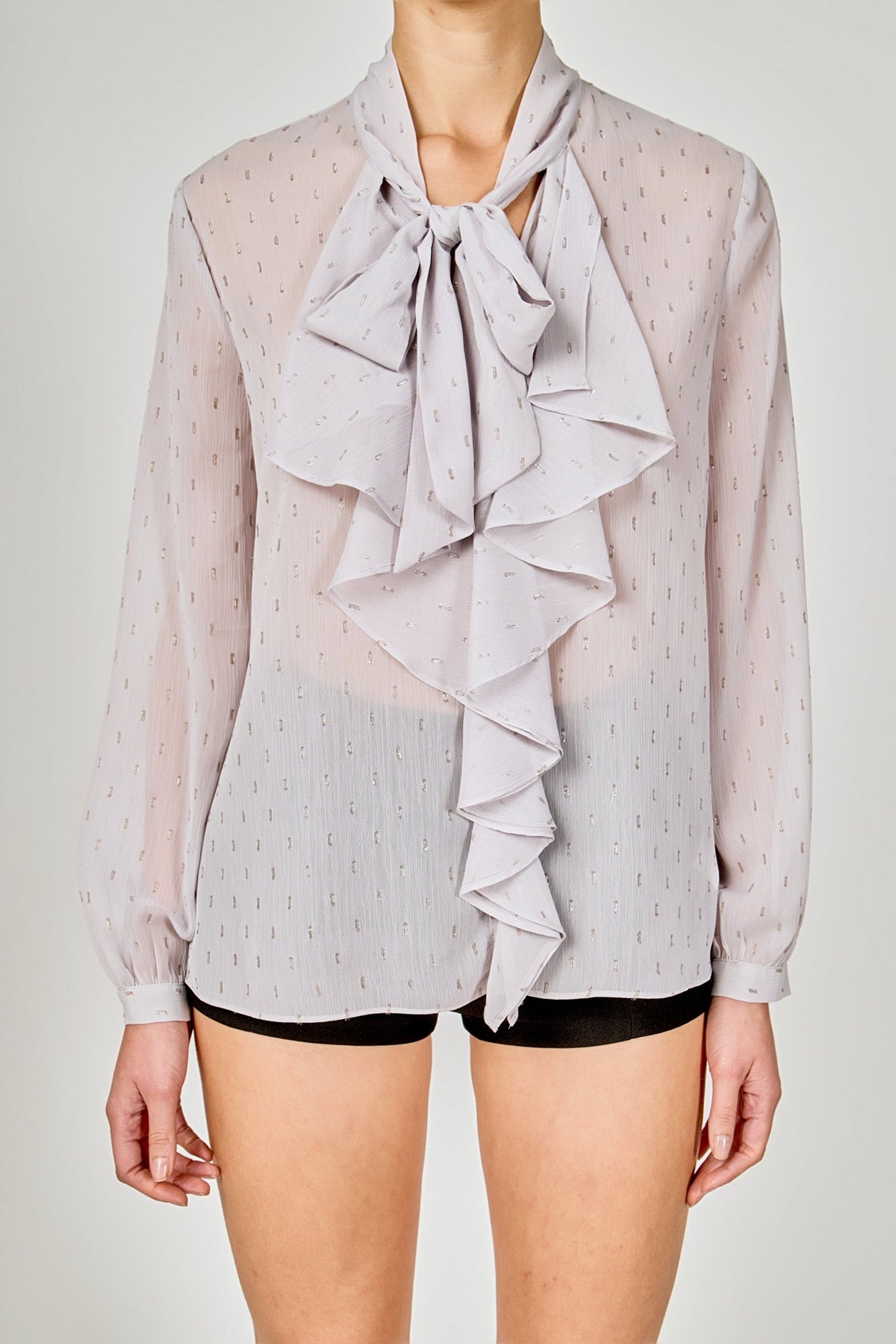 ENDLESS ROSE - Tied Ruffle Blouse - SHIRTS & BLOUSES available at Objectrare