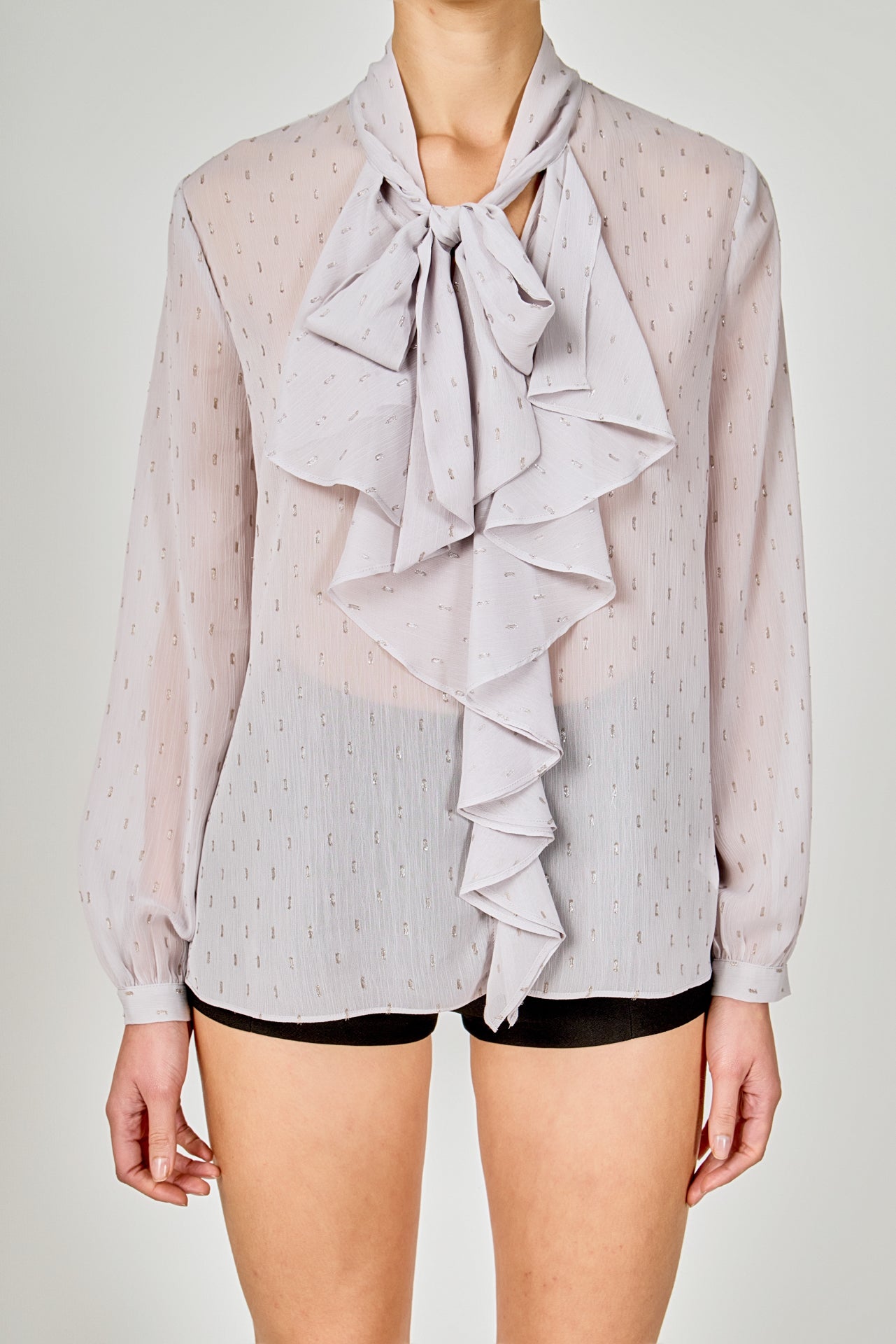 ENDLESS ROSE - Tied Ruffle Blouse - SHIRTS & BLOUSES available at Objectrare