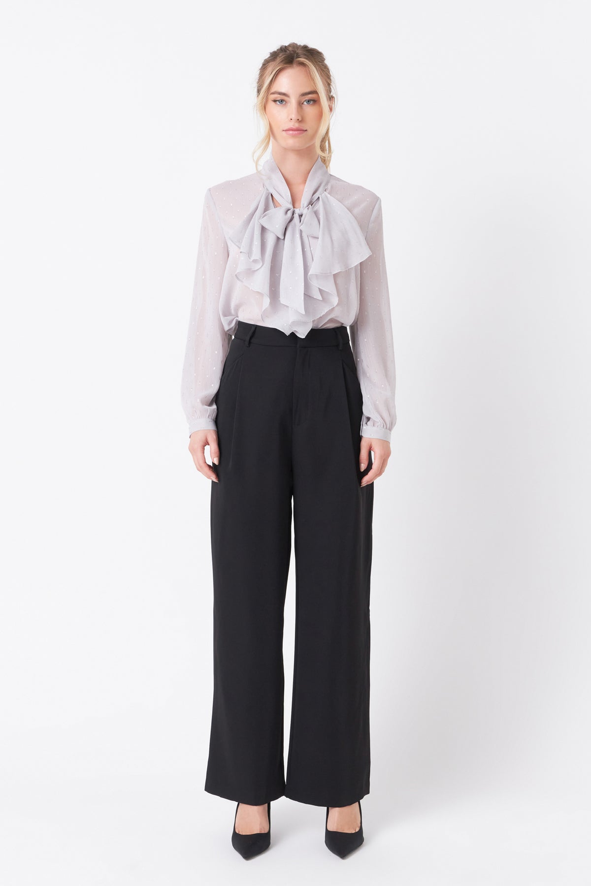 ENDLESS ROSE - Tied Ruffle Blouse - SHIRTS & BLOUSES available at Objectrare