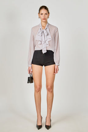 ENDLESS ROSE - Tied Ruffle Blouse - SHIRTS & BLOUSES available at Objectrare
