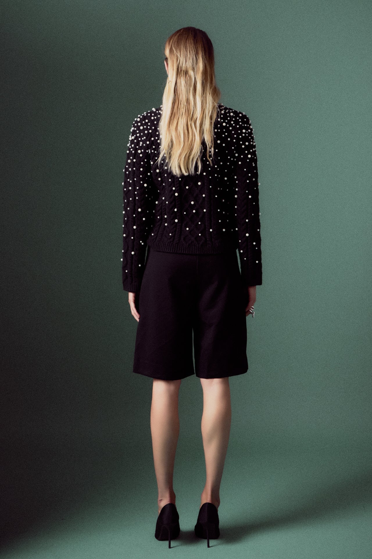 ENGLISH FACTORY - Pearl Cable Sweater - SWEATERS & KNITS available at Objectrare