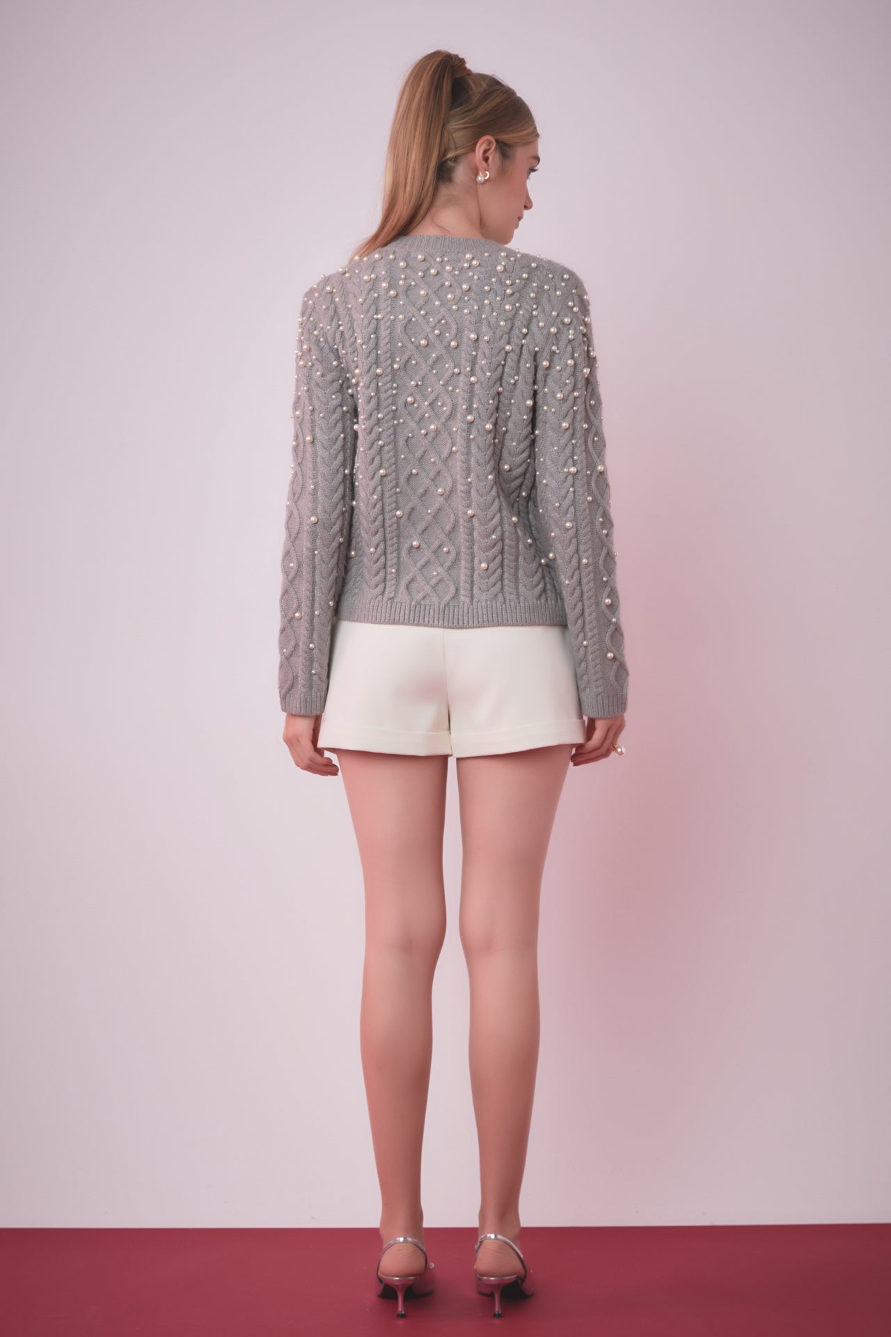 ENGLISH FACTORY - Pearl Cable Sweater - SWEATERS & KNITS available at Objectrare