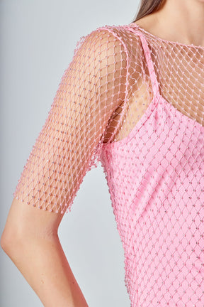 ENDLESS ROSE - Embellishment Short Sleeve Top - TOPS available at Objectrare