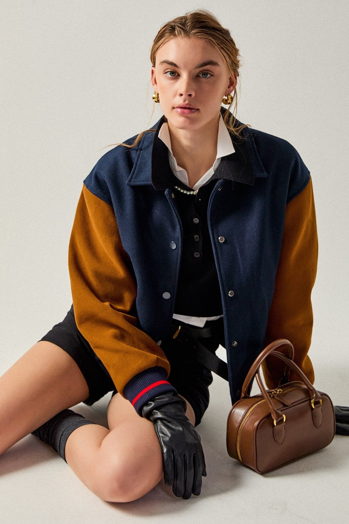 ENGLISH FACTORY - Colorblock Bomber Jacket - JACKETS available at Objectrare