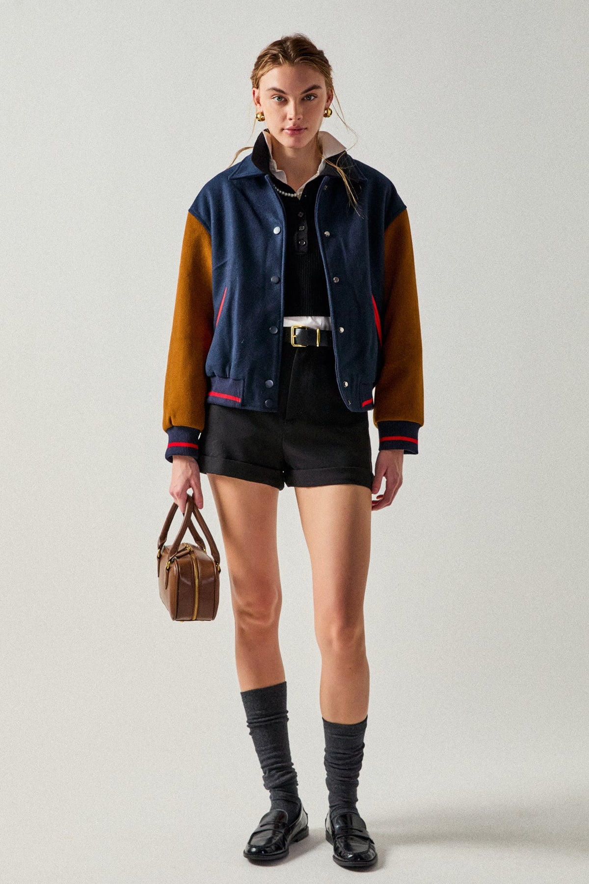 ENGLISH FACTORY - Colorblock Bomber Jacket - JACKETS available at Objectrare