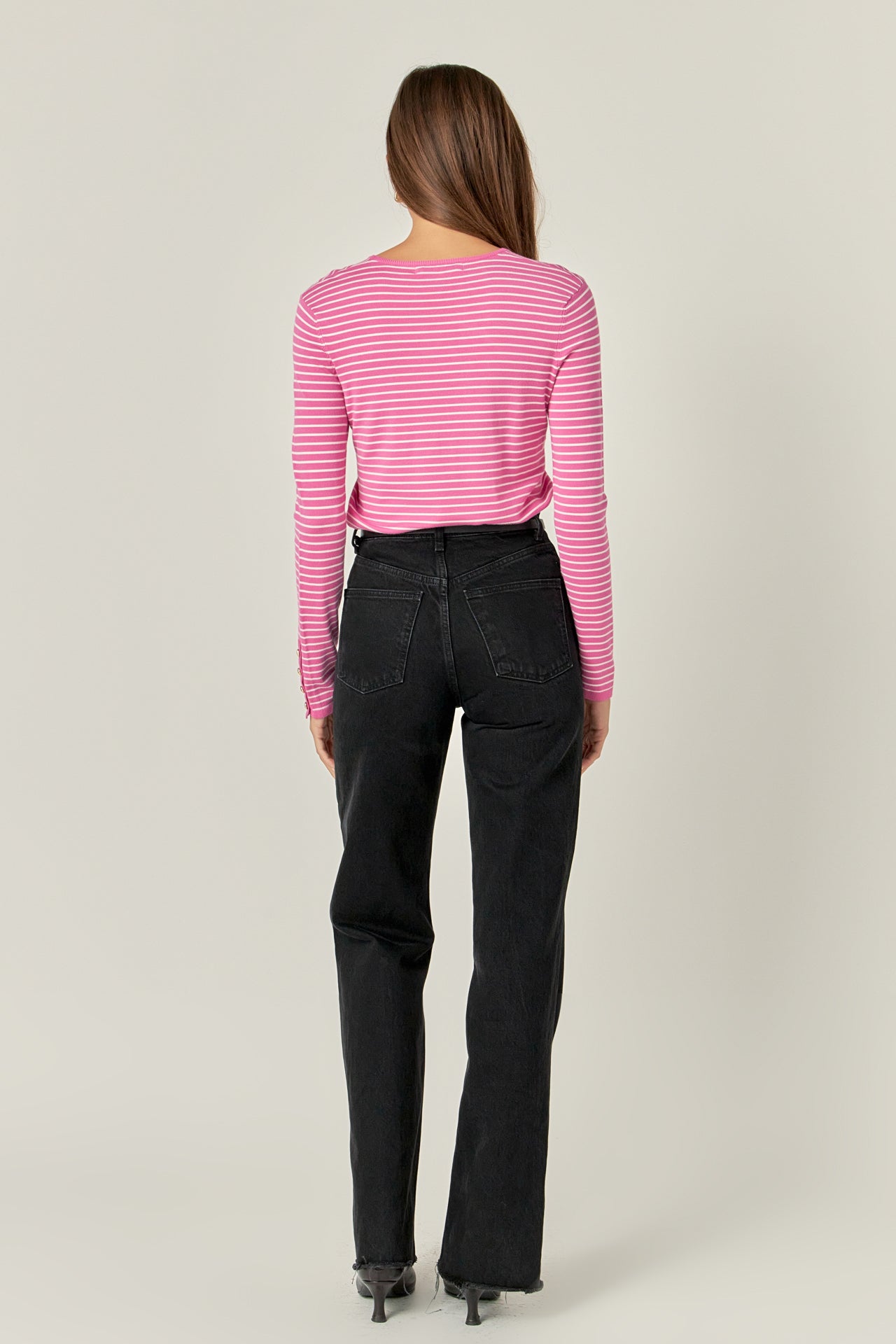 ENGLISH FACTORY - English Factory - Striped Knit Sweater - SWEATERS & KNITS available at Objectrare