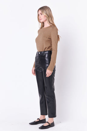 ENGLISH FACTORY - Striped Knit Sweater - SWEATERS & KNITS available at Objectrare