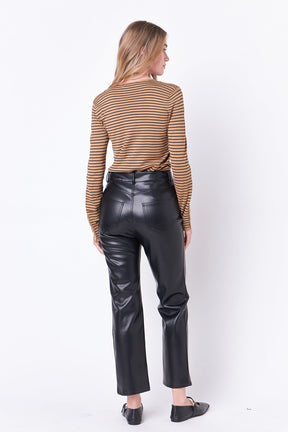 ENGLISH FACTORY - Striped Knit Sweater - SWEATERS & KNITS available at Objectrare
