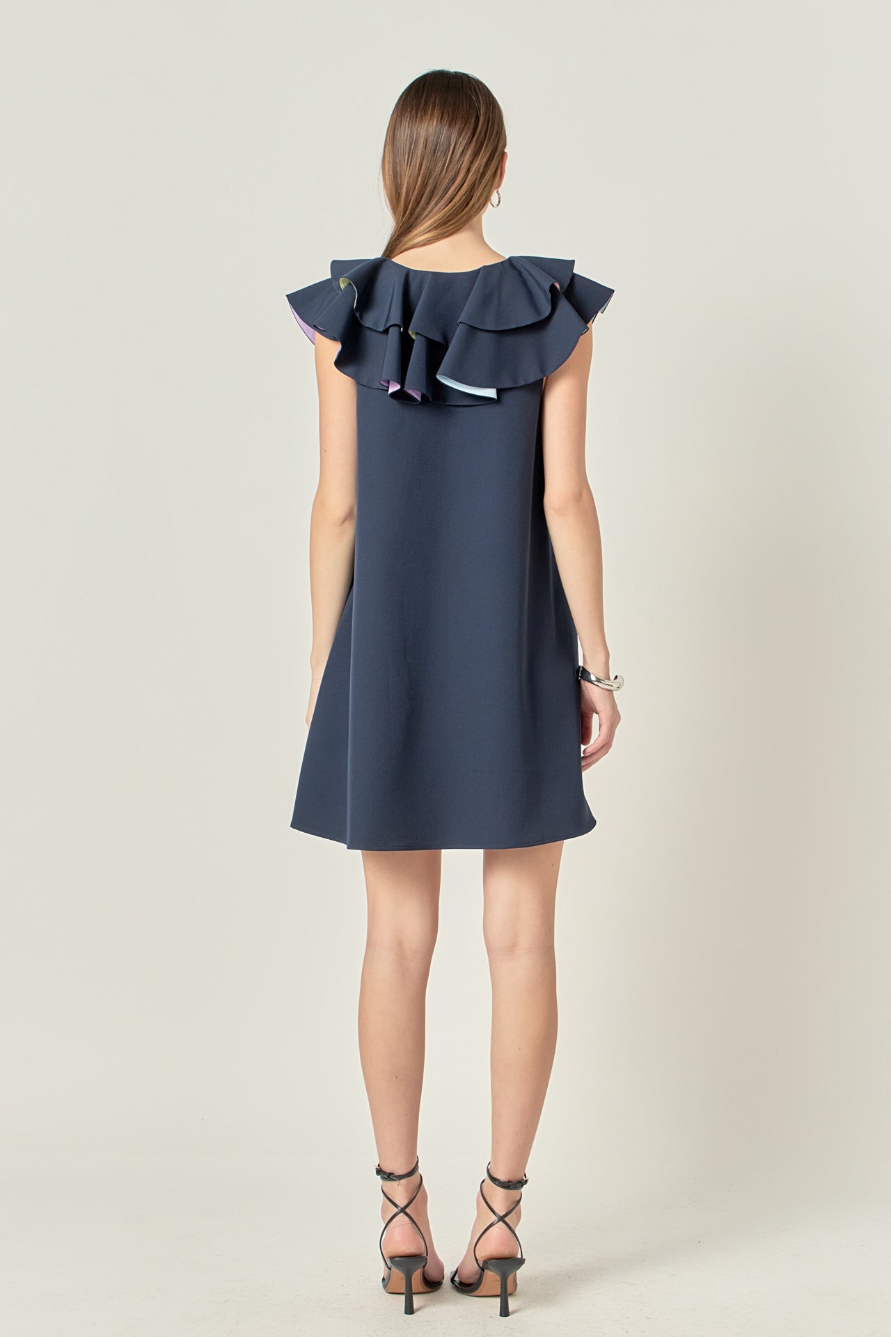 ENGLISH FACTORY - Multi Color Contrast Mini Dress - DRESSES available at Objectrare