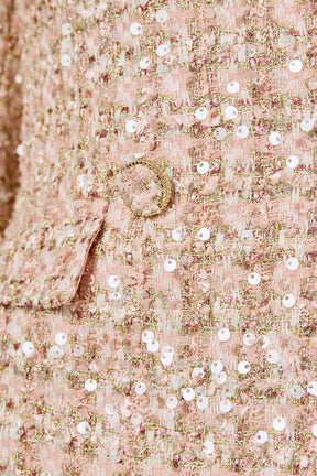 Premium Sequins Tweed Romper