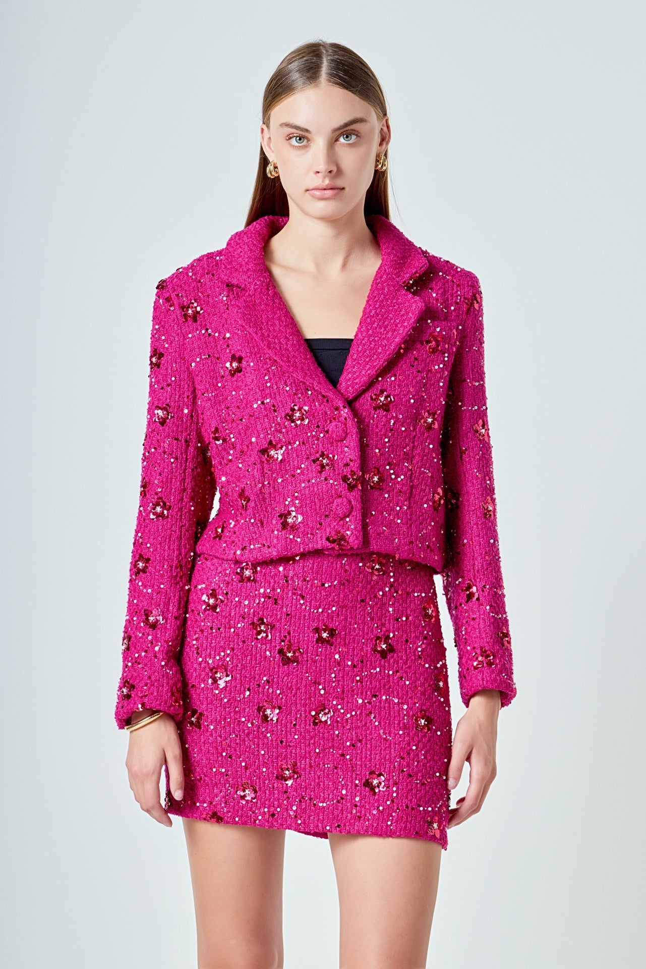 ENDLESS ROSE - Sequins Mini Skirt - SKIRTS available at Objectrare