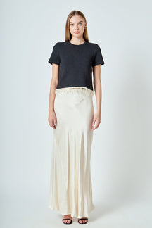 ENDLESS ROSE - Premium Pearl Trim Knit Top - TOPS available at Objectrare