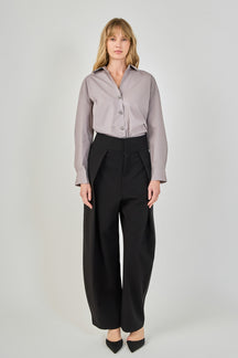 Oversize Button Collared Shirt