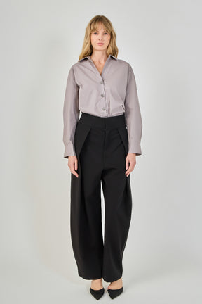 Oversize Button Collared Shirt