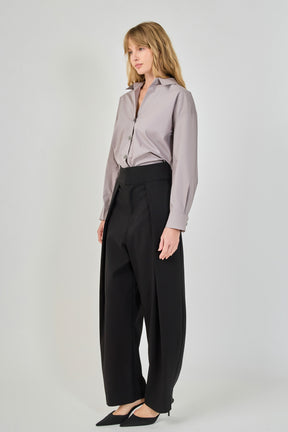 Oversize Button Collared Shirt