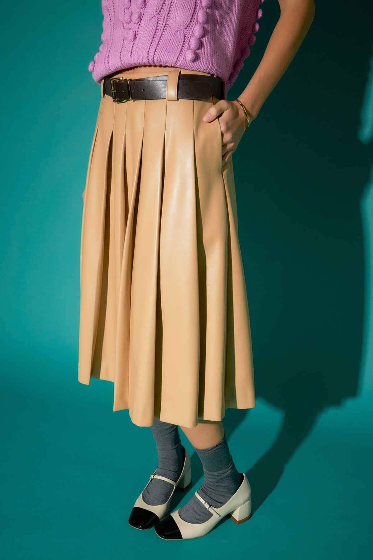 ENGLISH FACTORY - English Factory - Pleated Midi Skirt - SKIRTS available at Objectrare