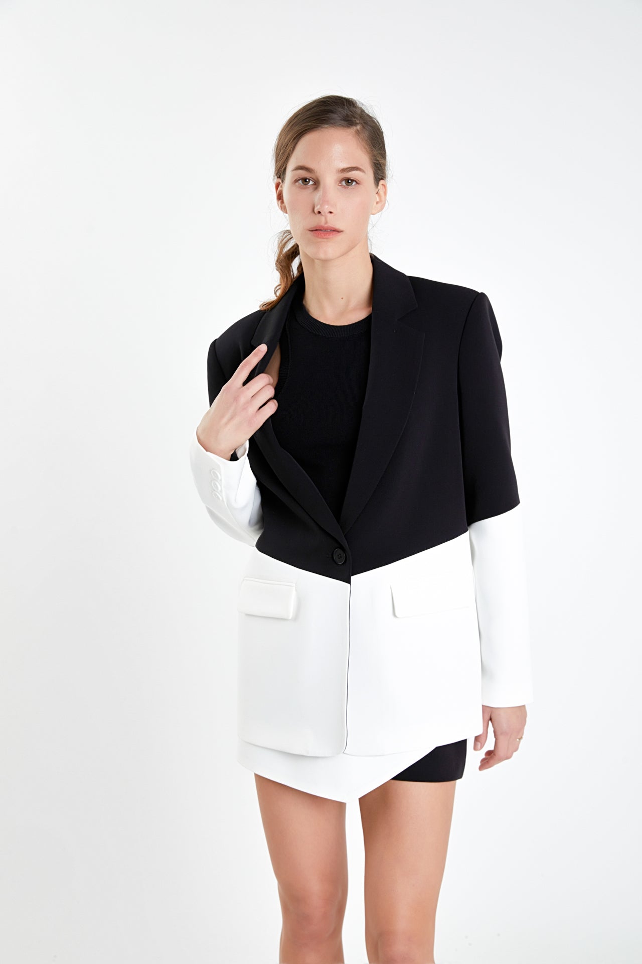 ENDLESS ROSE - Contrast Color Blazer - BLAZERS available at Objectrare