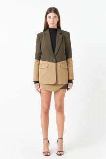 ENDLESS ROSE - Contrast Color Blazer - BLAZERS available at Objectrare