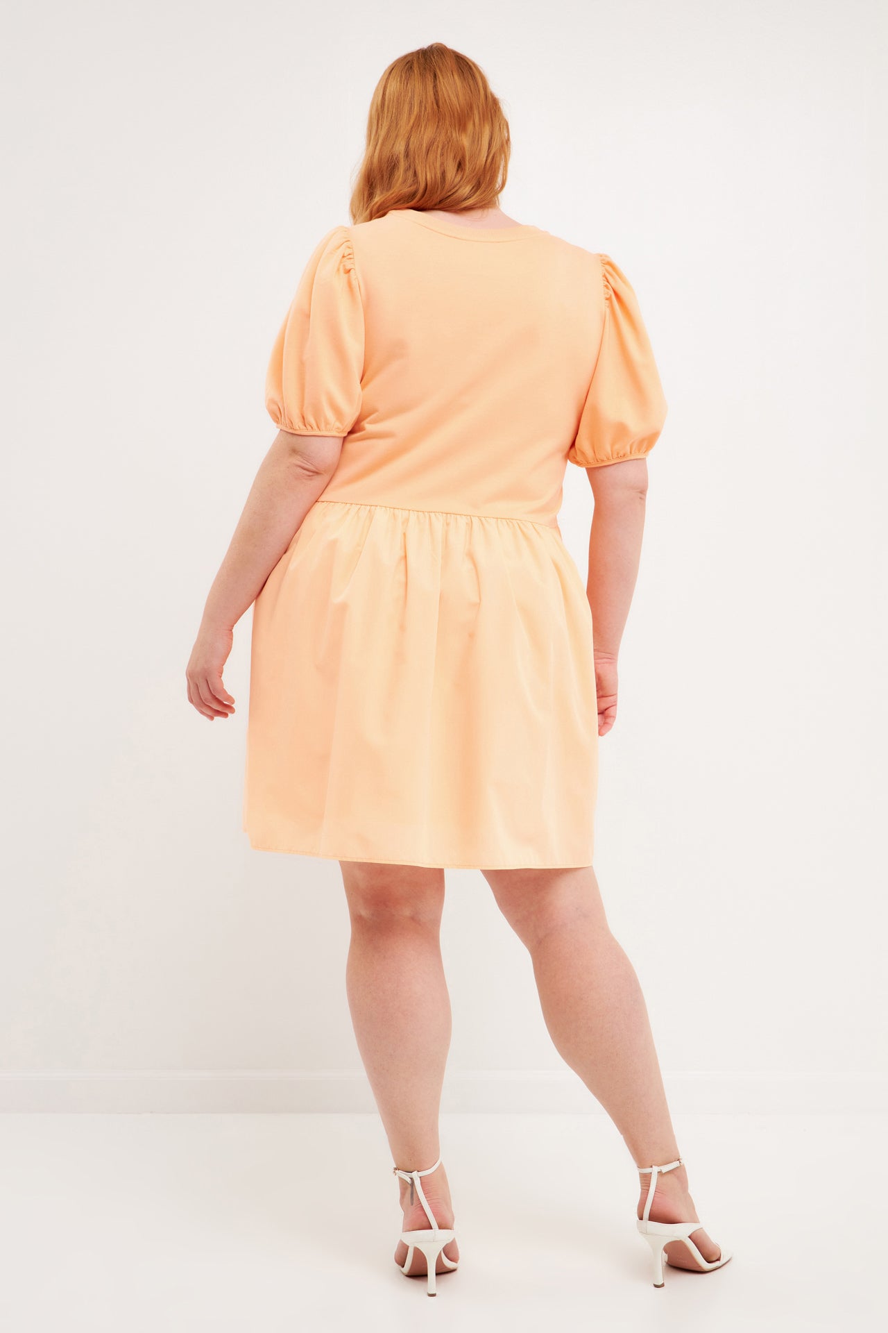 ENGLISH FACTORY - Knit Woven Mixed Dress Plus - DRESSES available at Objectrare