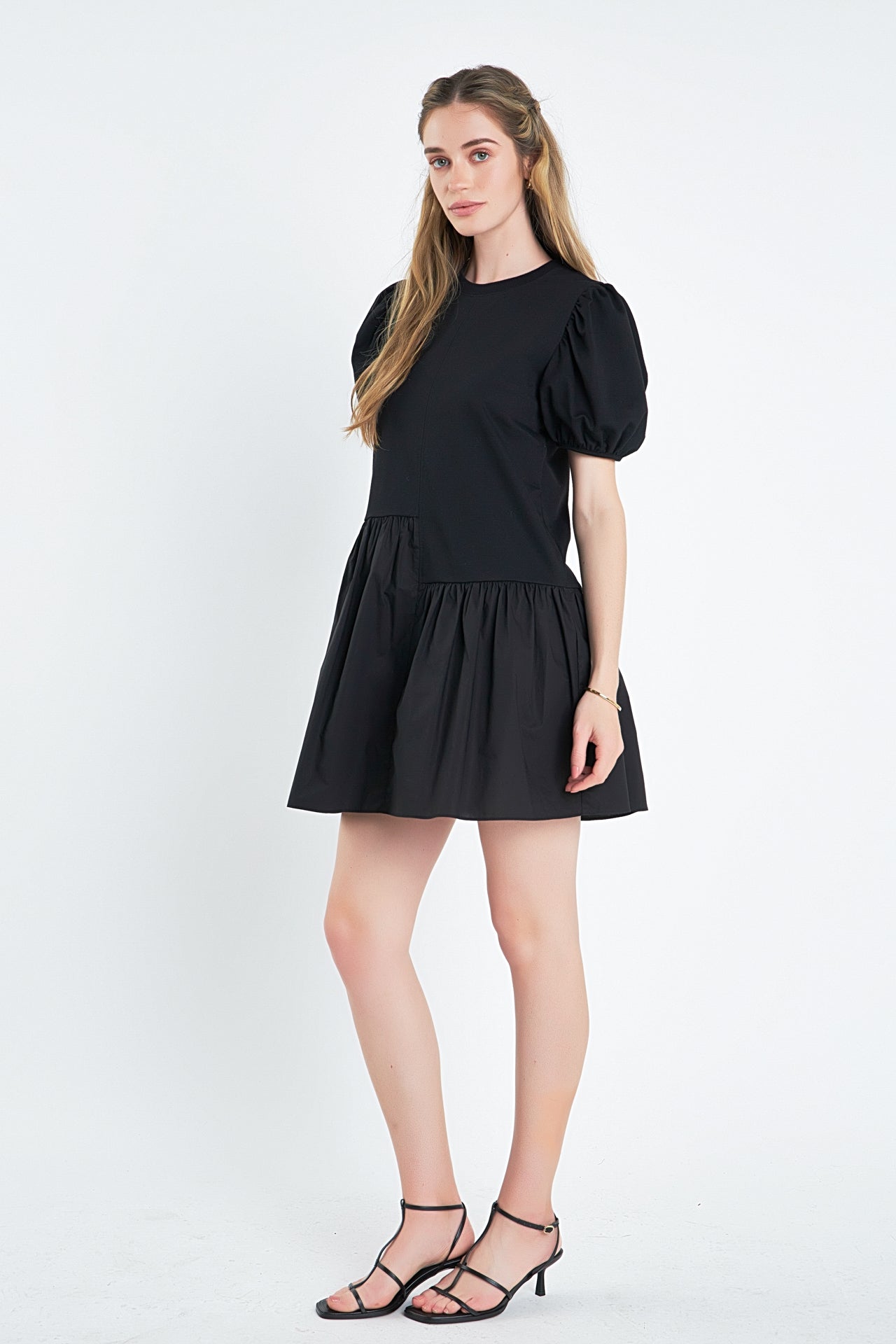 ENGLISH FACTORY - English Factory - Knit Woven Mixed Dress - DRESSES available at Objectrare