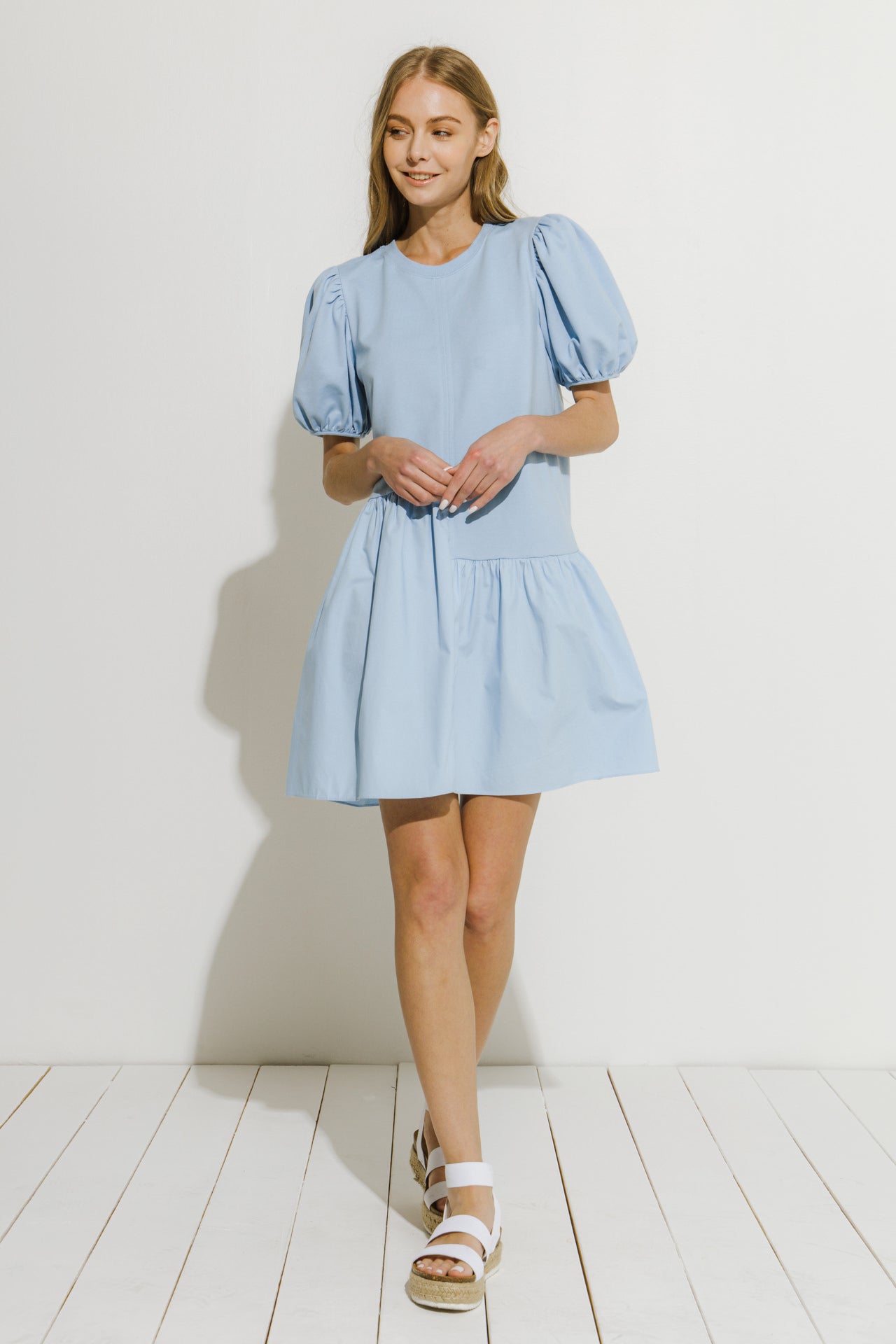 English Factory - Knit Woven Mixed Dress