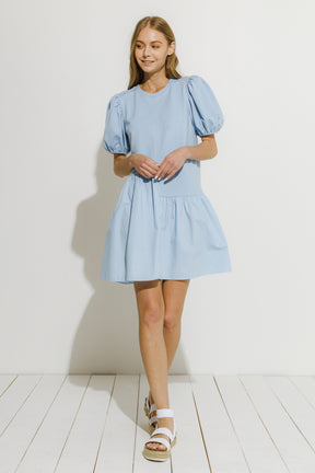 ENGLISH FACTORY - Knit Woven Mixed Dress - DRESSES available at Objectrare