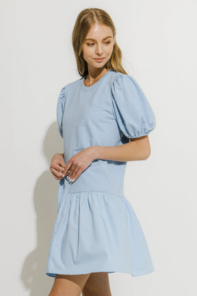 Knit Woven Mixed Dress