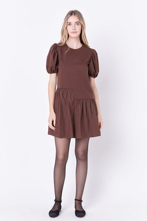 ENGLISH FACTORY - Knit Woven Mixed Dress - DRESSES available at Objectrare