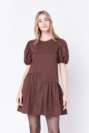 ENGLISH FACTORY - Knit Woven Mixed Dress - DRESSES available at Objectrare