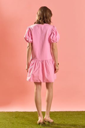 ENGLISH FACTORY - Knit Woven Mixed Dress - DRESSES available at Objectrare