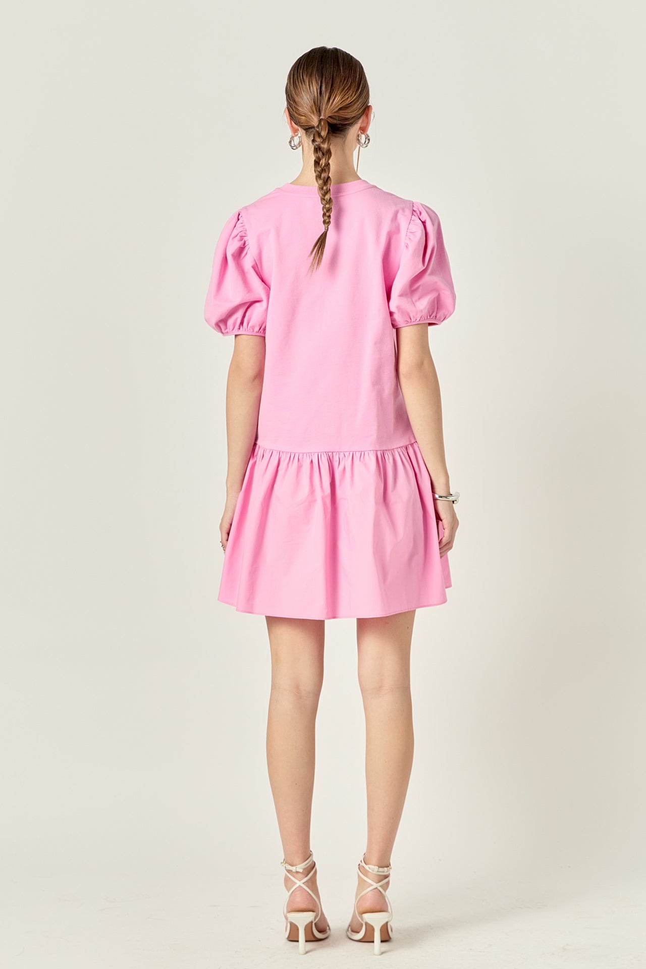 ENGLISH FACTORY - Knit Woven Mixed Dress - DRESSES available at Objectrare