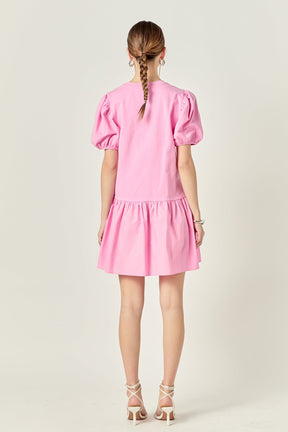 ENGLISH FACTORY - Knit Woven Mixed Dress - DRESSES available at Objectrare