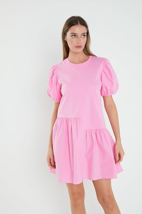 English Factory - Knit Woven Mixed Dress