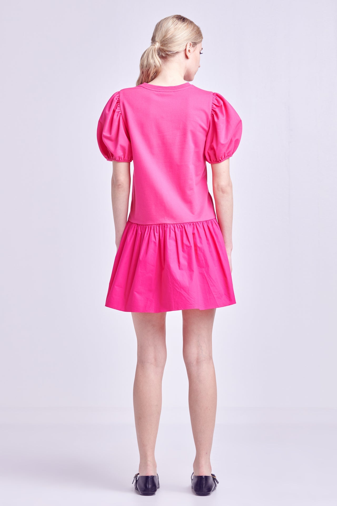 Knit Woven Mixed Dress