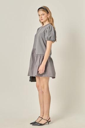 ENGLISH FACTORY - Knit Woven Mixed Dress - DRESSES available at Objectrare