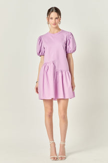 Knit Woven Mixed Dress