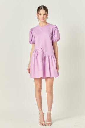 Knit Woven Mixed Dress