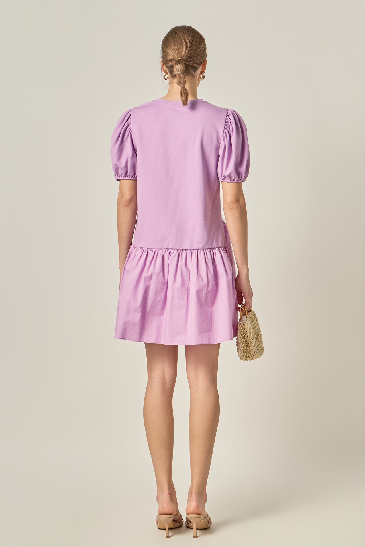 ENGLISH FACTORY - Knit Woven Mixed Dress - DRESSES available at Objectrare