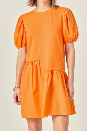 Knit Woven Mixed Dress