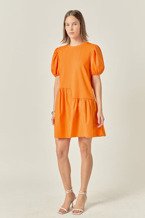 ENGLISH FACTORY - Knit Woven Mixed Dress - DRESSES available at Objectrare