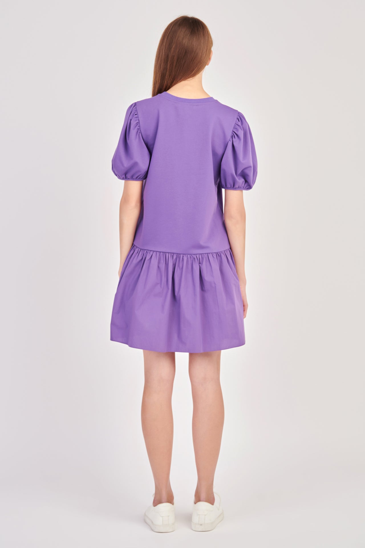 ENGLISH FACTORY - Knit Woven Mixed Dress Plus - DRESSES available at Objectrare