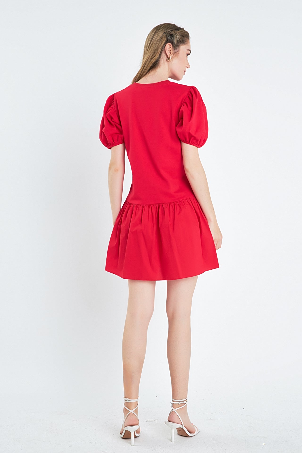 Knit Woven Mixed Dress