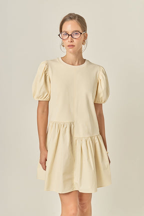 Knit Woven Mixed Dress