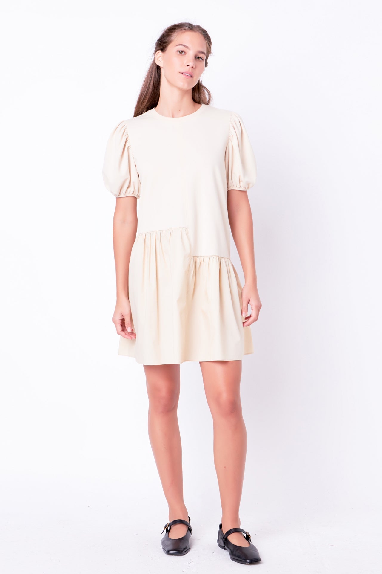 English Factory - Knit Woven Mixed Dress