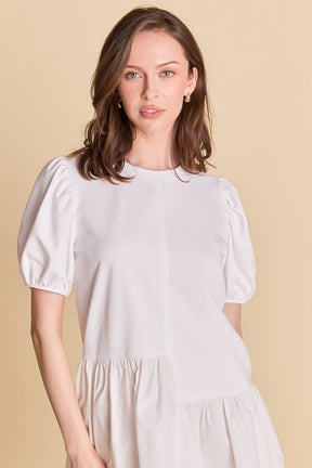 ENGLISH FACTORY - Knit Woven Mixed Dress - DRESSES available at Objectrare